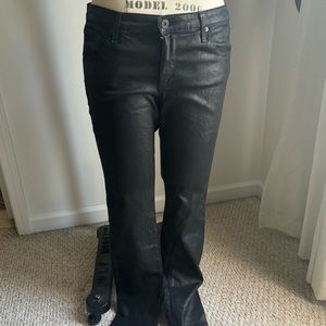 Adriano Goldschmeid leatherette super skinny ankle pants